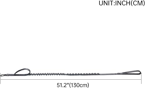 Miniatura 2 de EXCELLENT ELITE SPANKER Correa táctica para perros de nailon ajustable con un tramo elástico de liberación rápida con 2 asas de control