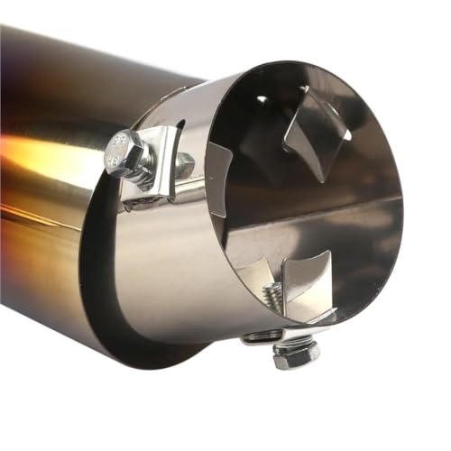 Embout d'échappement en acier inoxydable premium, sortie droite multicolore durable - 6