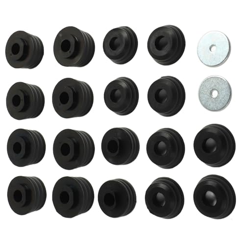 Kit de bucha de cabine de corpo XTevu 20pcs KF04050BK Kit de bucha de montagem de corpo robusto de a