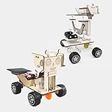 Solar Power Car STEM Toy, Wooden 3D Puzzles Model Building Project for Kids Age 8-12, Birthday Gifts for 8 9 10 11 12 13 14 Year Old Teen Boys Girls
