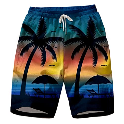 MANYMANY Short de Plage imprimé 3D pour Homme Short de Bain décontracté à séchage Rapide Short d'été Grande Taille avec Poches Cover
