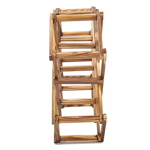 Soporte de vino de madera para 10 botellas plegable miniatura 4