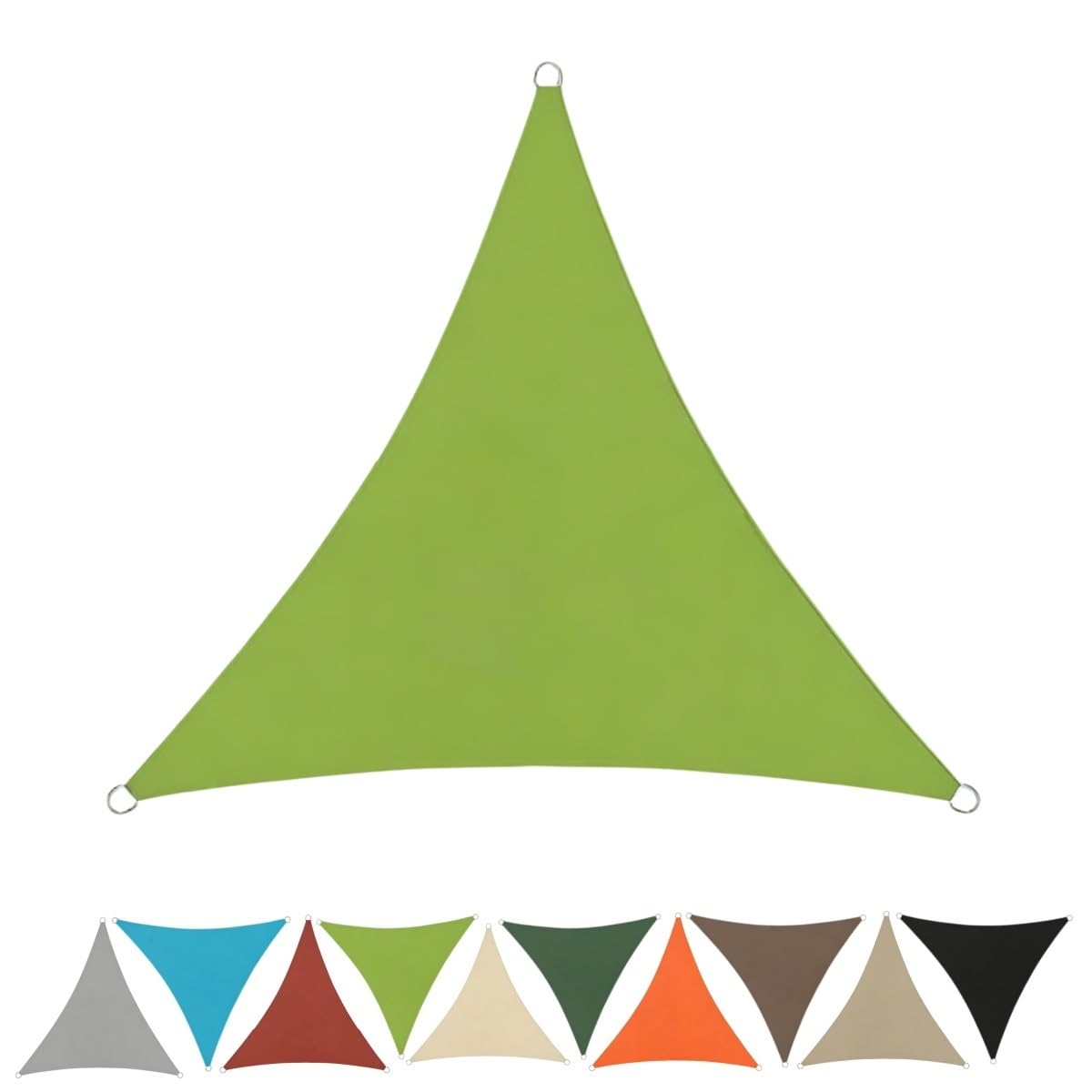 Voile d'ombrage triangulaire pour repas sur terrasse au frais
