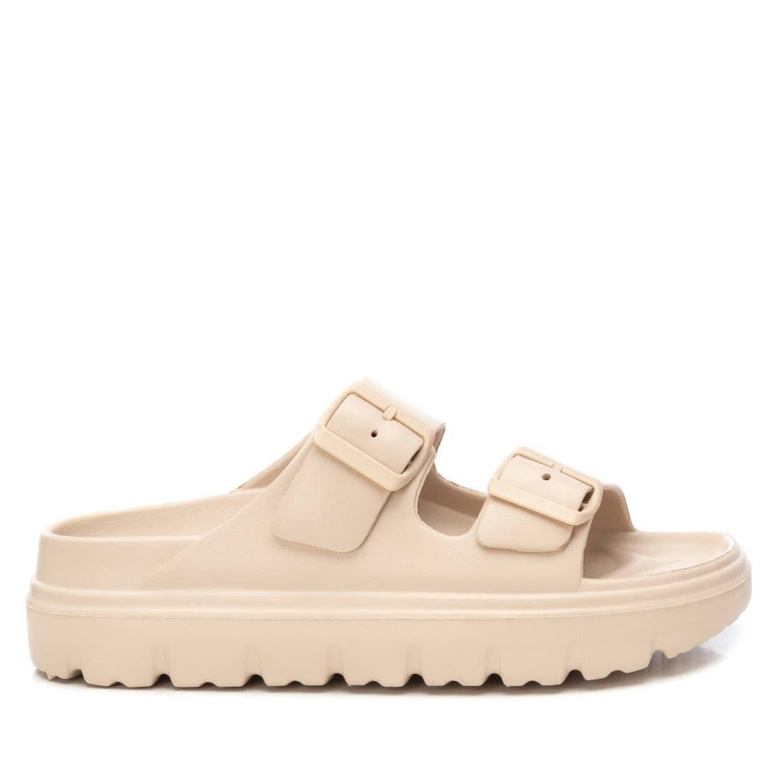 XTI - Chancla Mujer Beige - Calzado Cómodo y Versátil - Moda casual - Modelo 14255008 (Talla 40)