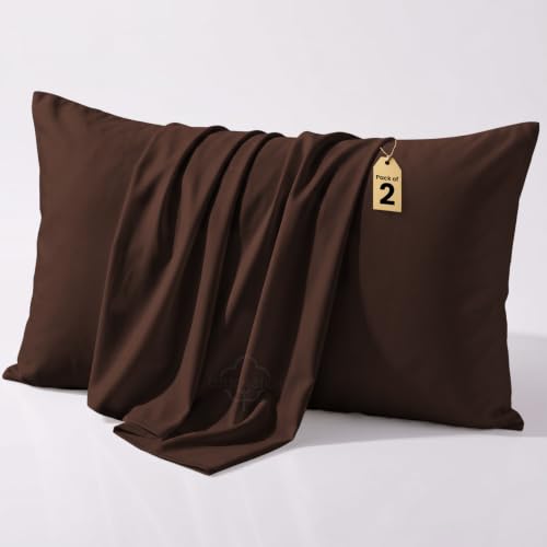 COTTON STICH™ 16X22 Youth Pillowcase Set of 2, Hidden Zipper-Chocolate
