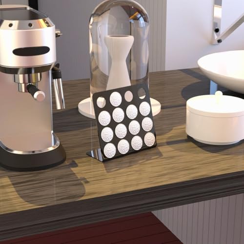 Suporte Porta Organizador De Mesa Compatível com Até 16 Cápsulas de Café Nespresso