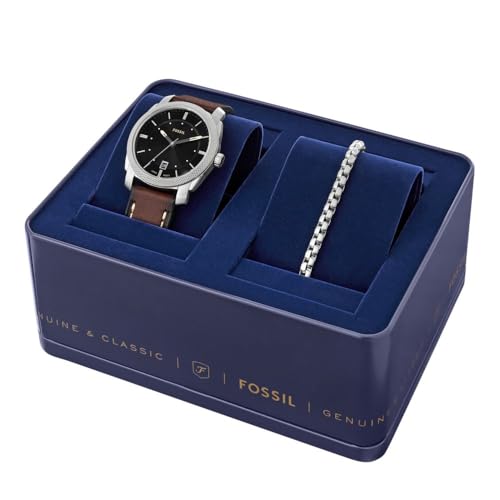Image of Fossil Men's Watch, Machine Quartz Stainless Steel Three-Hand Watch for Men