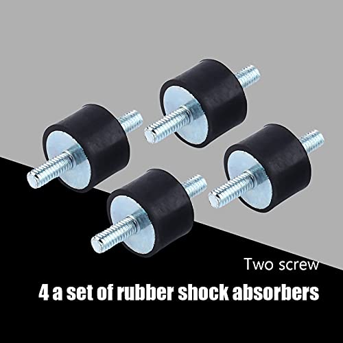 4 Stück M4 15 x 10 Isolator Anti-Vibrations-Dämpfer aus Gummi, Dämmpferhalterungen, Vibrationsdämpfung