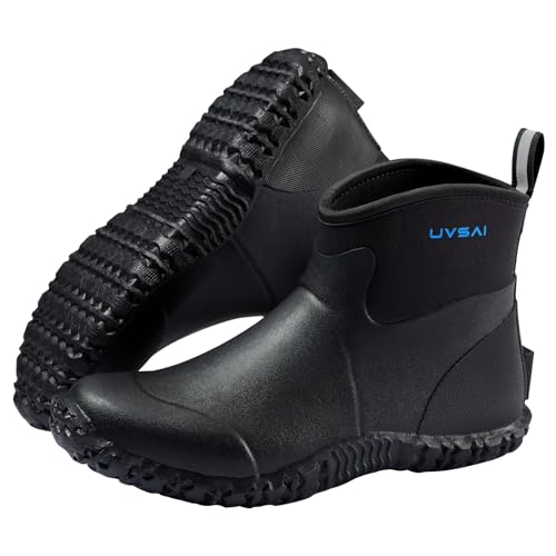 UVSAI boot for lawn mowing