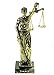 Produktbild Unbekannt Metall Figur Justitia Göttin der Gerechtigkeit 18 cm Marmorsockel Skulptur Themis Anwalt BGB