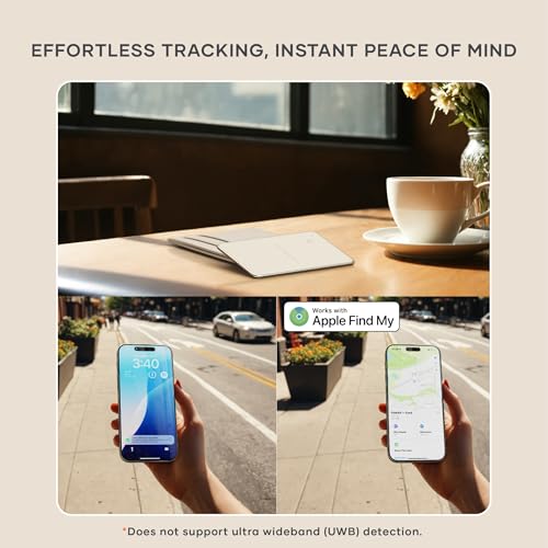 Image of Satechi FindAll Wallet Card with Find My, Wallet Tracker Card with Left Behind Notification, Sound Alert and Wireless Charging, Works with iPhone, iPad, Mac - Sand