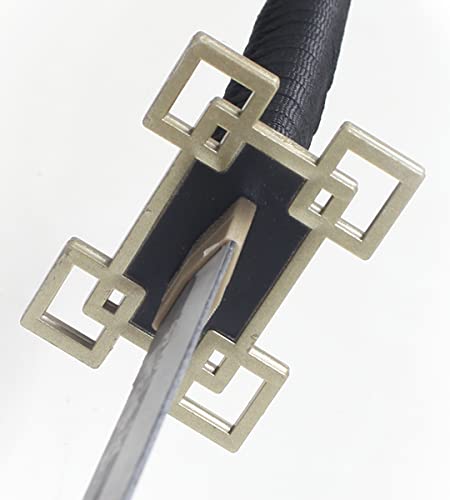 Demon Slayer Katana en Bois - Lame Muichiro Tokito - Epée Kimetsu No Yaiba Sabre - Support en Bois