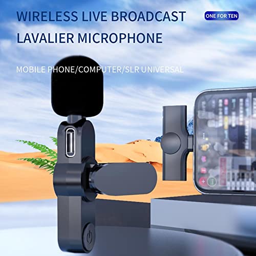 Image of BKN Wireless Collar Microphone for All Type C Mobile & Laptop Devices with On Recording Mobile Charging Port Just Plug and Play | Noise Cancellation | NO APP or Bluetooth Needed Portable