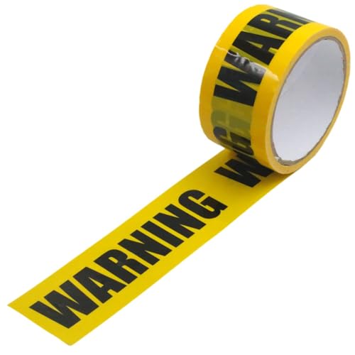 WARNING 立入禁止 テープ 規制テープ 安全標識 粘着テープ 安全標識 幅4.8㎝×長さ25ｍ