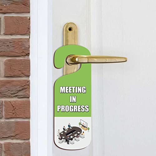 Image of CVANU Meeting in Progress Wooden Door Sign Hanger Size(24cm x 8.5cm) cv77