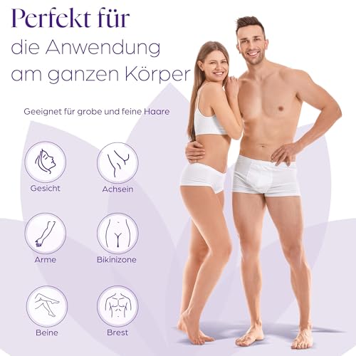 Vliesstreifen für Warmwachs und Zuckerpaste [150 Stück] hautschonende & reißfeste Enthaarungsstreifen aus Vlies für jede Art von Depilation auf Bein, Brust, Rücken, Intimbereich & Gesicht
