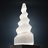 Wish Well Selenite Spiral Tower – 4” Selenite Crystal Tower – Mined and Crafted in Morocco – Ideal for Cleansing and Recharging Crystals and Healing Stones, Meditation, and Home Decor #1