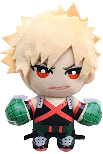 Groydbee Deku Plush Midoriya Lzuku Plushie Bakugou Plushies Todoroki Toy Stuffed Doll (15cm,Yellow)