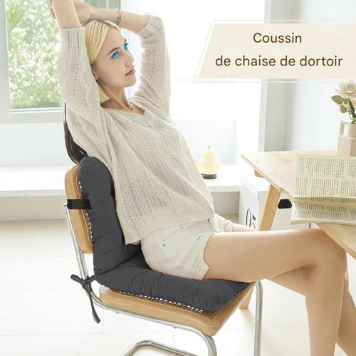 Coussin de siège bureau ergonomique et support lombaire anti-dérapant