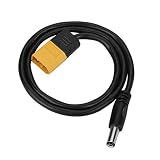 XT60 Hochtemperatur-Isolationsstecker-Stecker an Stecker DC 5,5 x 2,5 mm DC5525-Stromkabel für die Reparatur des TS100-Lötkolbens im Freien