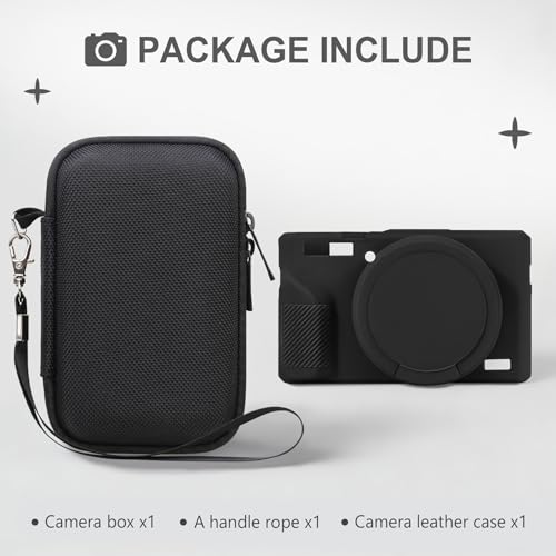 Estuche rígido y funda de silicona para Canon Powershot G7 X Mark III miniatura 2