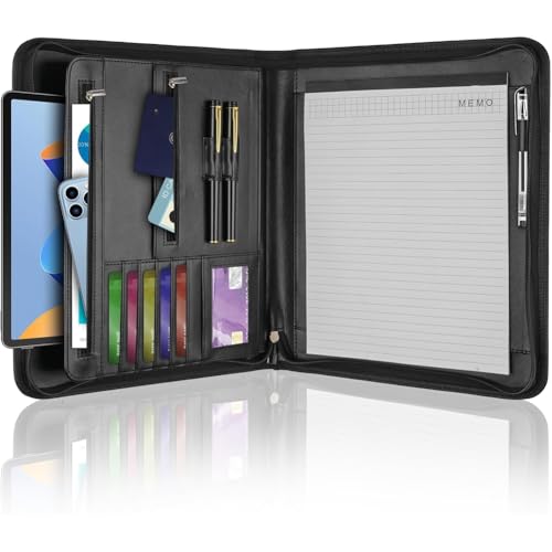 Porte-documents en cuir anti-vague pour tablette 13 pouces et A4