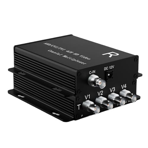 Multiplexeur coaxial de canal CCTV 4 entrées BNC pour câble de transmission 100m