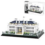 LQPFBSM White House Model Building Block Sets Washington DC World Famous Landmark Series Architecture Model Toys Gift for Adults Kids 894 Pieces