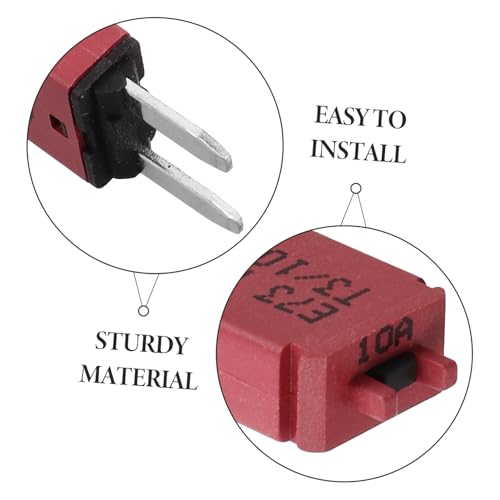 Kit de 8 fusibles automotrices mini restablecibles de perfil bajo para protección de circuito en auto, camión, RV y bote miniatura 3