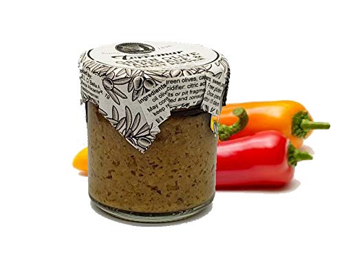 Torremar | Green Olive Tapenade & Sweet Pepper | Pasta de Aceitunas y Pimiento Dulce | 4.6oz (130grs) | Pack of 1