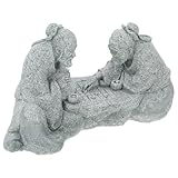 JECOMPRIS Miniatur Schachspieler Ornament aus Verschleißfestem Material Sandstein Landschaftsdekor für Reptilienbecken und Aquarium Vintage Aquarium Dekoration für Schreibtisch und