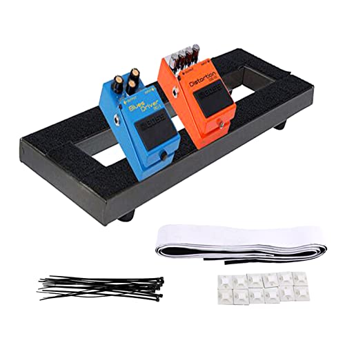 Tempaky Tablero de Pedales de Efecto de Guitarra eléctrica 400 × 130x40 mm portátil