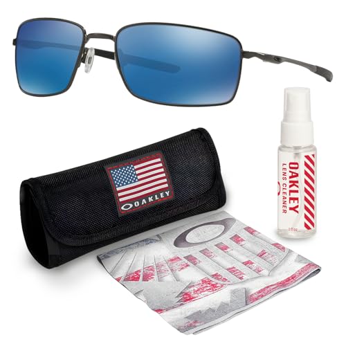 OAKLEY SQUARE WIRE OO4075 - Gafas de sol rectangulares con kit oficial de gafas, Cemento, 60 mm