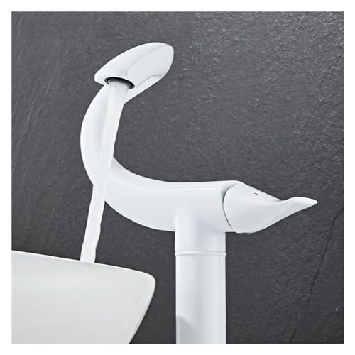 Mitigeur de lavabo anti-calcaire à levier unique pour eau chaude et froide - 6