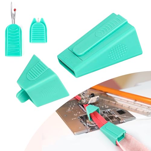TIGARI Bias Tape Maker Fabric Tube Maker for Jelly Rolls Rugs Tool with Needle Threader and Seam Ripper DIY Sewing Supplies and Accessories Day Gift