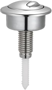 Toilet Push Button for Optima 49 Valve, Dual Flush Operation Replacement Part for Compatible for Siamp for Twyford for Vitra, 48mm Diameter Fits Standard Cistern Holes 39-42mm, ABS Material