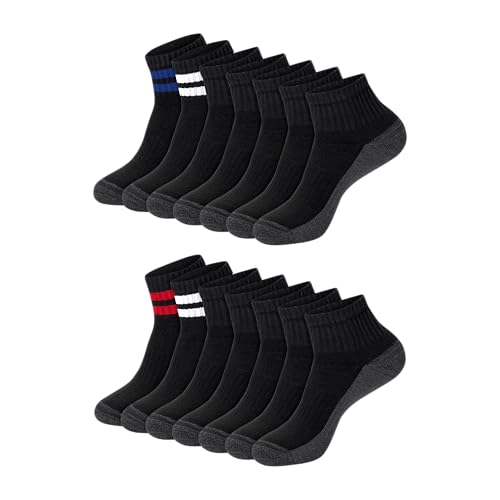 Image of Hanes Men's Socks, X-temp Cushioned Low Cut Socks, 12 & 14 Pair Packs