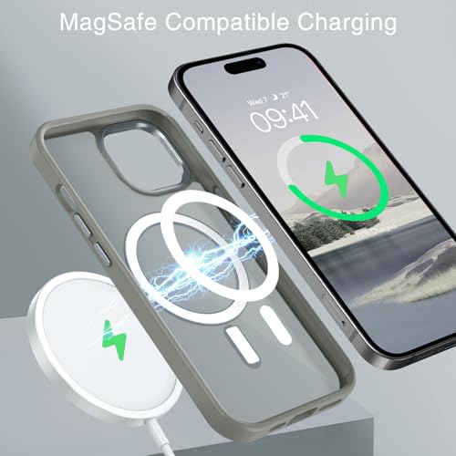 Coque iPhone 15 Plus MagSafe BENTOBEN translucide et antichoc