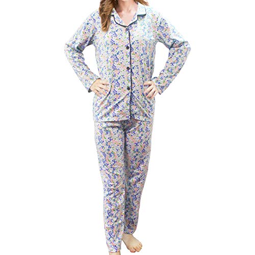 Girls Pajamas Button Down Loungewear Little Kids Sleepwear Floral Notch Collar PJs Clothes Two Piece Set Size 7