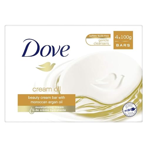 Dove jabón Pan de baño cuidado/aceite surgras 4 x 100 G