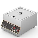 commande chocolat ▶ Le dispositif de fusion au chocolat est chauffé par 5 planches de chauffage du même côté pour maintenir le chocolat fondu uniformément et l'empêcher de brûler à tout moment.