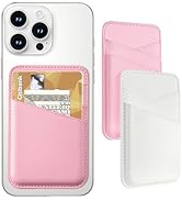 Senose Phone Wallet Stick on, 2 Pack Phone Card Holder for Phone Case, Leather Credit Card Sticky...