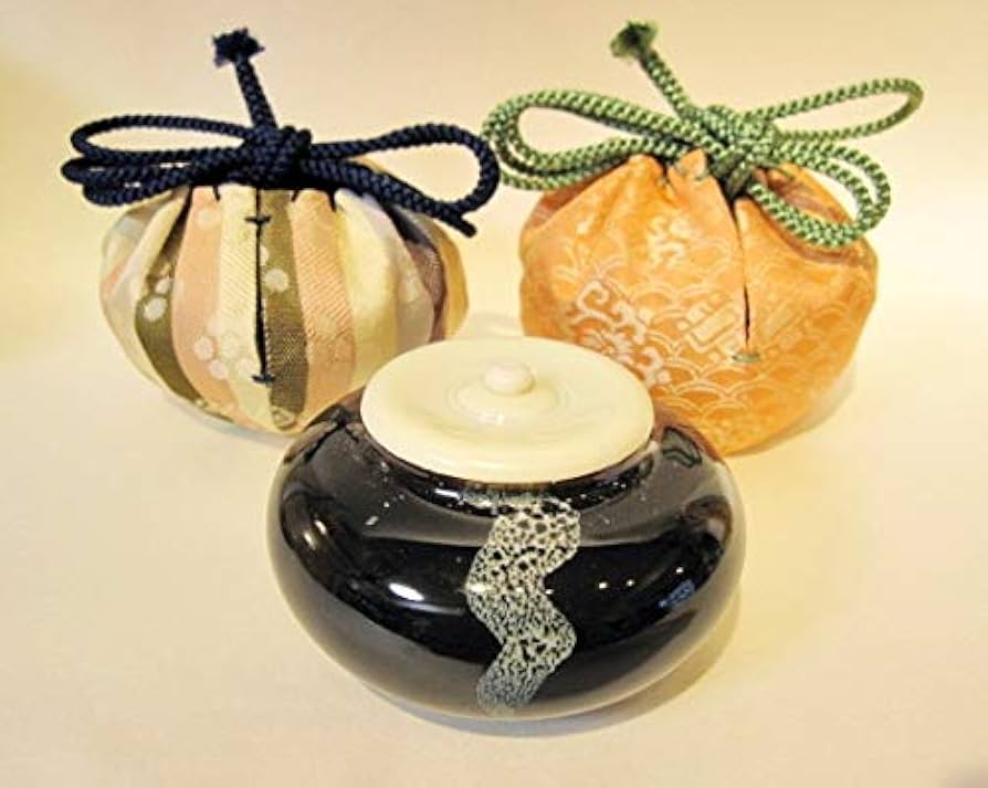 Amazon｜茶道具 茶事 茶入 お稽古用 中海（内海）茶入 瀬戸釉