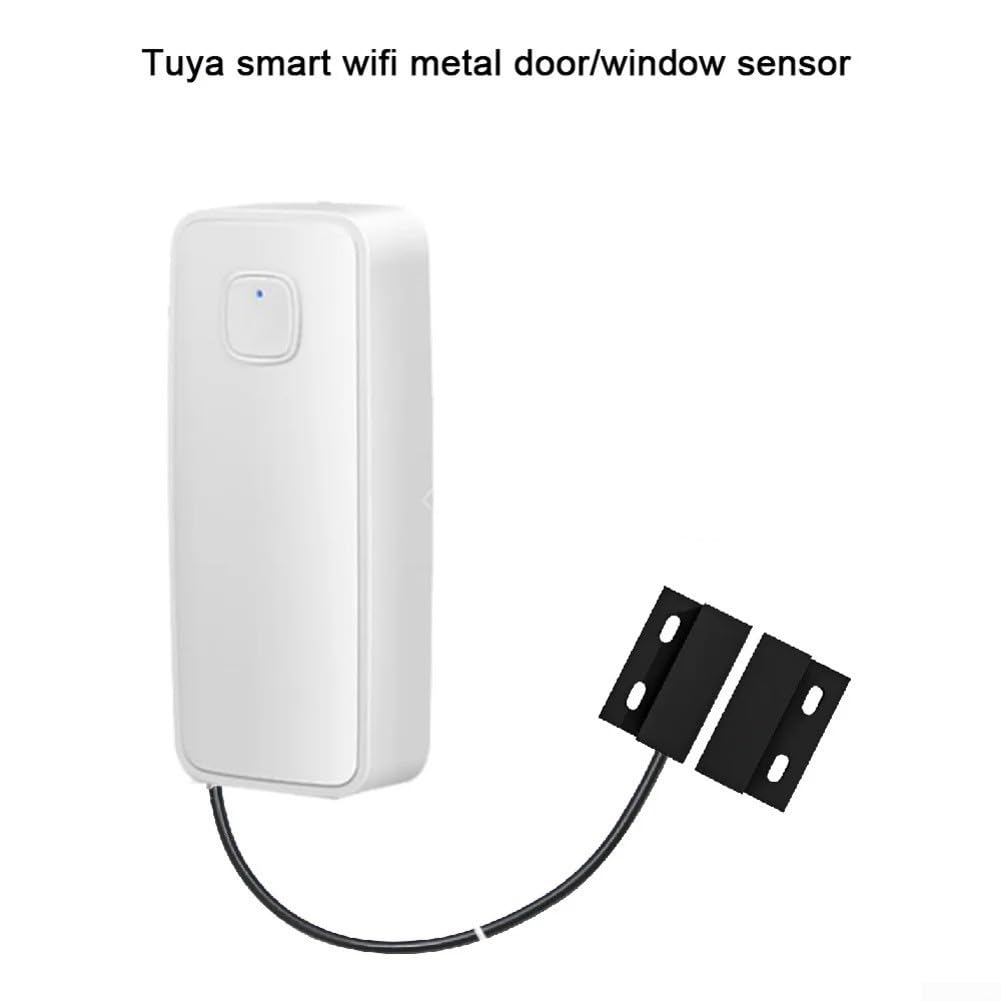 Sensore di Allarme per Porta, Sensore WiFi Intelligente per Porta e Finestra, Allarme Magnetico Wireless a Contatto per Sicurezza Domestica, Compatibile con Tuya/Smart Life/Alexa e Controllo Vocale di