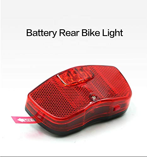 Luci per Bicicletta Fanale Posteriore LED, Luce di Sicurezza con Batteria per Portapacchi Posteriore