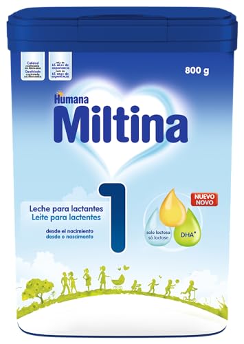 Humana MILTINA 1, Leche infantil para lactantes desde el nacimiento - Fórmula para bebés de 0 - 6 meses -800g