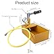 Abdrückpumpe 5 Liter, 25Bar Manuelle Prüfpume und Befüllpumpe mit 1m 1/2 Druckschlauch, Aluminiumguss Handprüfpumpe Druckprüfpumpe für Dichtheitsprüfung von Wasser und Heizungsrohren(Gelb)