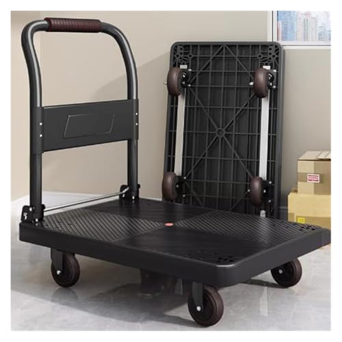 Carretilla Plegable Plataforma 72x48x80cm Negra miniatura 2