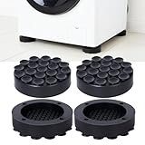 4 Stück Antivibrationsmatte für Waschmaschine Waschmaschinen Untergestell Antirutsch Unterlage Antirutschmatte Schwingungsdämpfer Waschmaschine Waschmaschinenfüße Matte Waschmaschinen Dämpfer