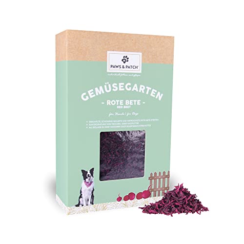 Paws&Patch ROTE BETE Streifen für Hunde 800g I europäische Landwirtschaft I glutenfreie Gemüse-Beilage für Barf & Hundefutter I Vitamine, Mineralstoffe